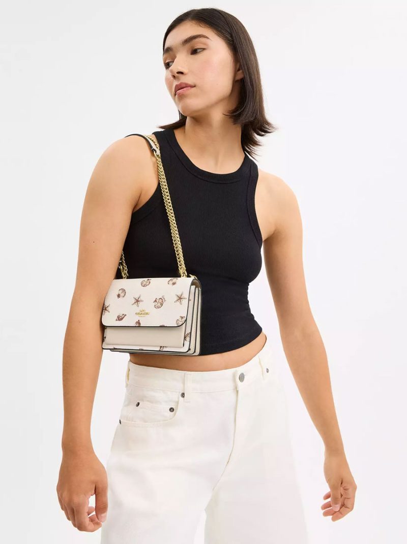 COACH Mini Klare Crossbody Bag With Shell Print - Image 5