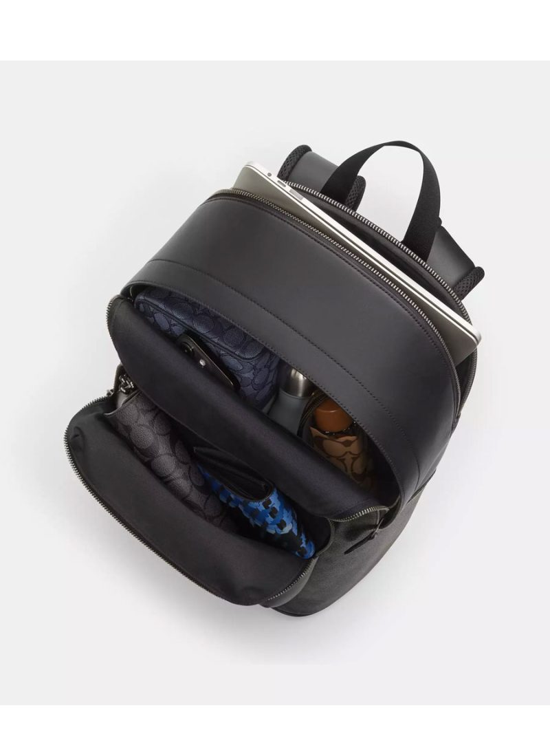 COACH West Backpack In Signature Canvas With Surf Print - Image 2