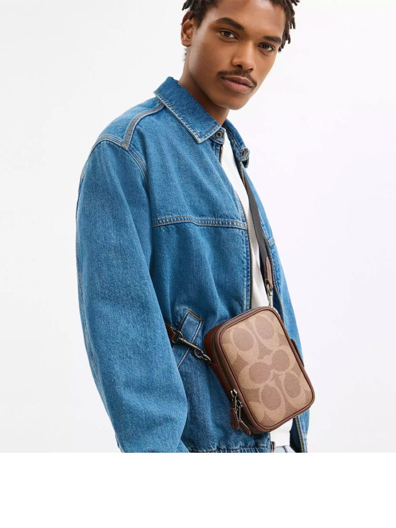 COACH Stanton Crossbody Bag In Signature Canvas - Image 4