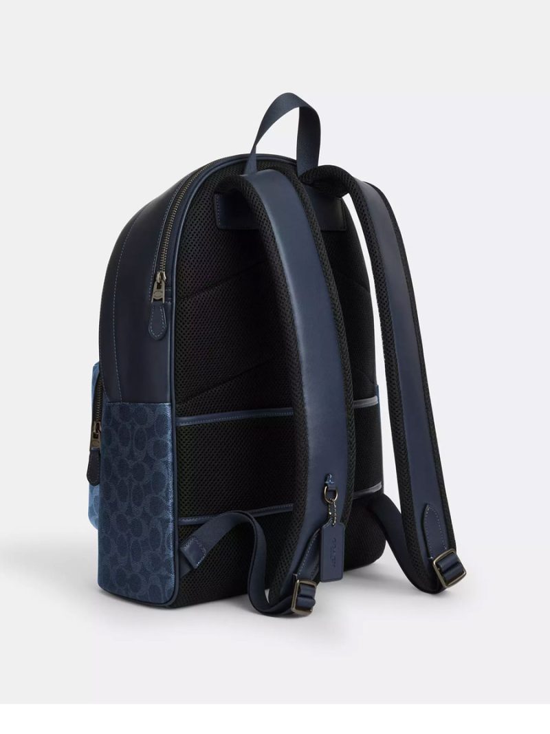 COACH West Backpack In Blocked Signature Canvas - Image 4