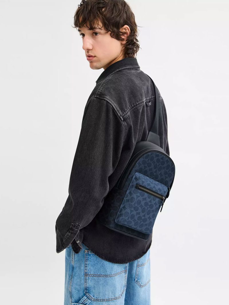 COACH West Pack In Blocked Signature Canvas - Image 5