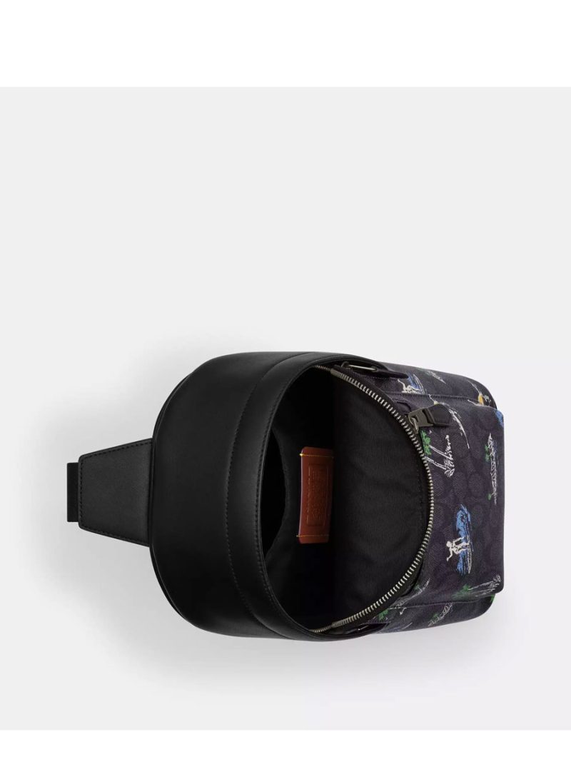 COACH West Pack In Signature Canvas With Surf Print - Image 3