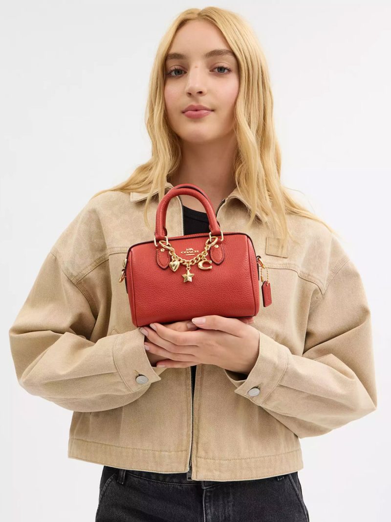 COACH Mini Rowan Crossbody Bag With Charms - Image 5