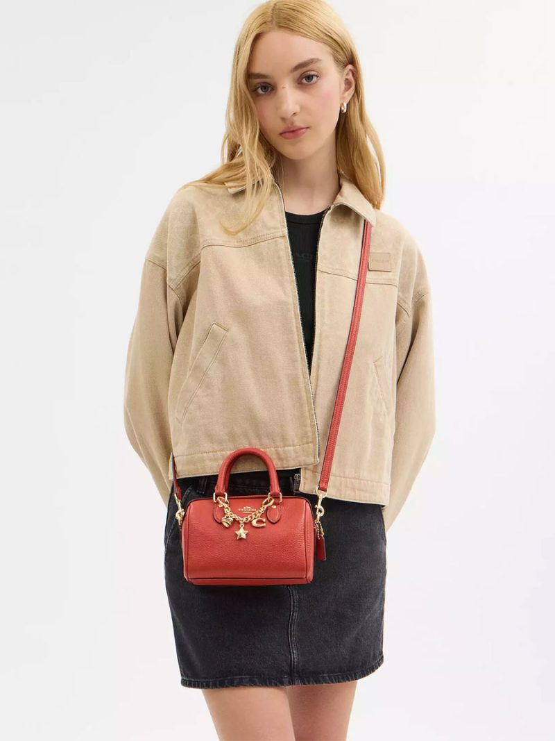 COACH Mini Rowan Crossbody Bag With Charms - Image 6
