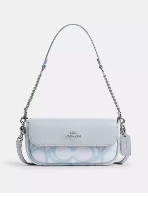 COACH Hailey Flap Bag In Sketch Signature Canvas