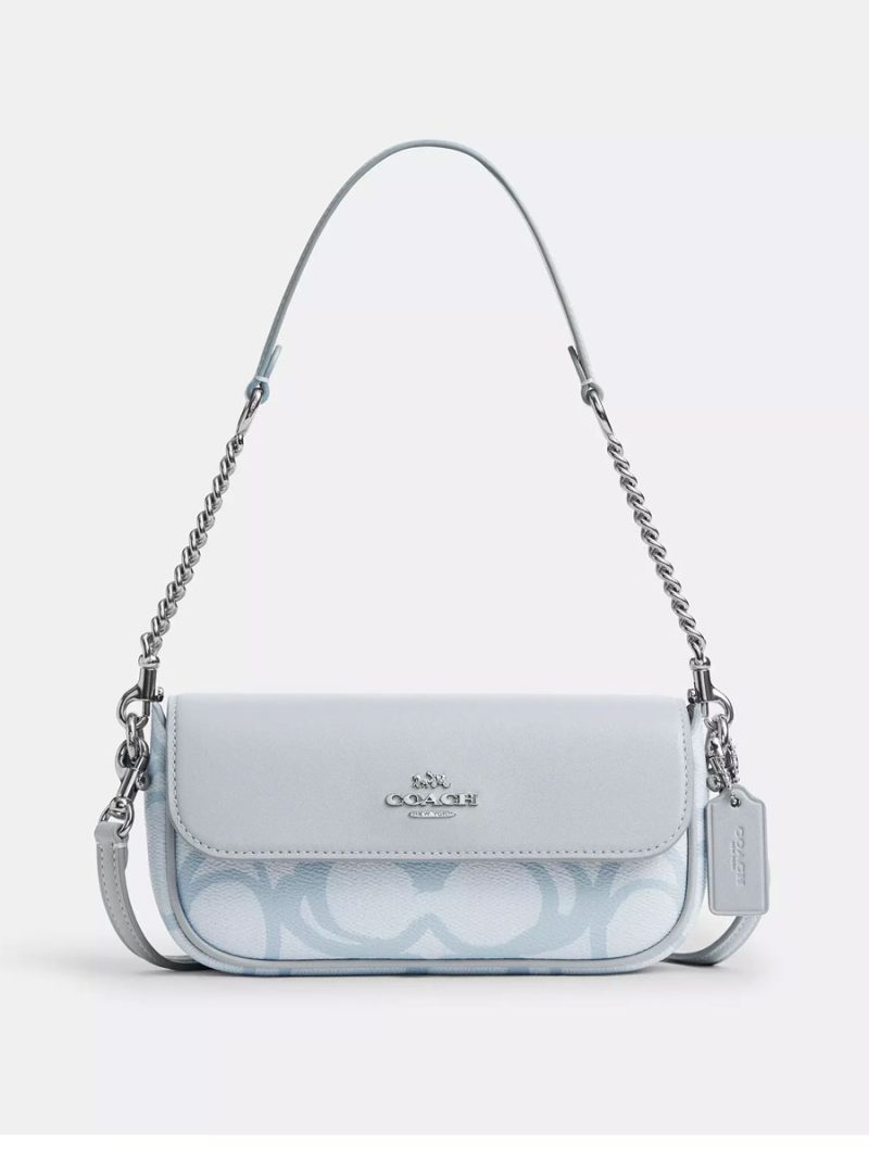 COACH Hailey Flap Bag In Sketch Signature Canvas