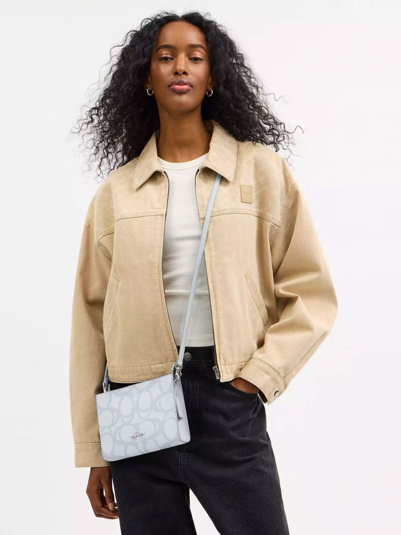 COACH Slim Crossbody Bag In Sketch Signature Canvas - Image 5