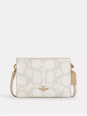 COACH Slim Crossbody Bag In Sketch Signature Canvas