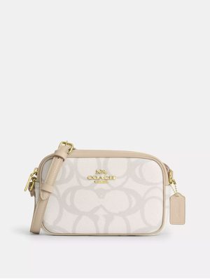 COACH Mini Jamie Camera Bag In Sketch Signature Canvas