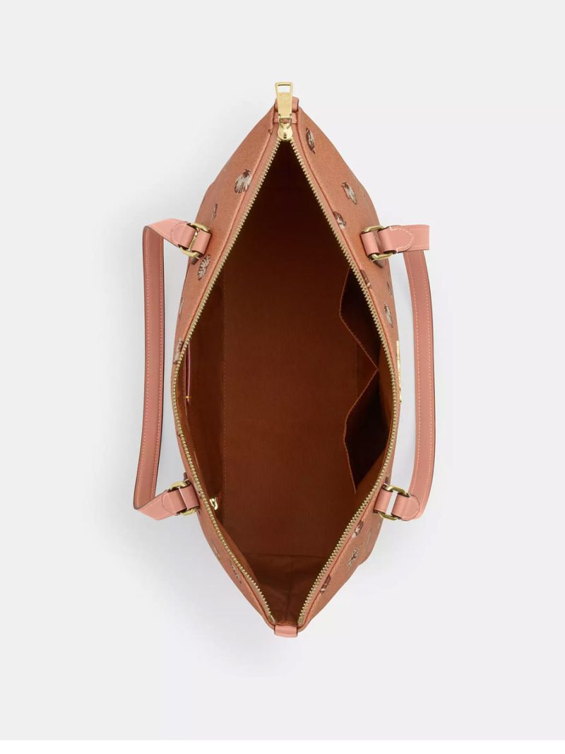 COACH Gallery Tote Bag With Shell Print - Image 3