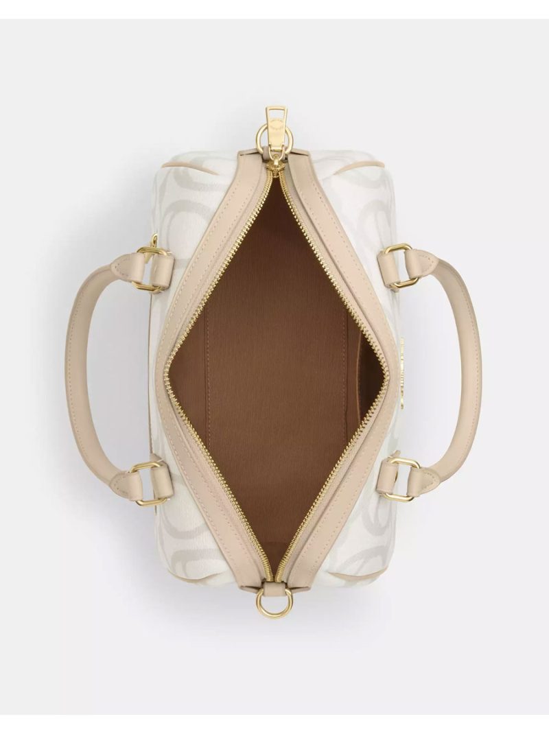 COACH Rowan Satchel Bag In Sketch Signature Canvas - Image 3