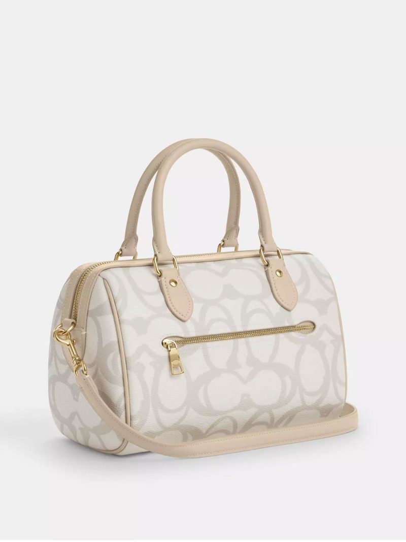 COACH Rowan Satchel Bag In Sketch Signature Canvas - Image 4