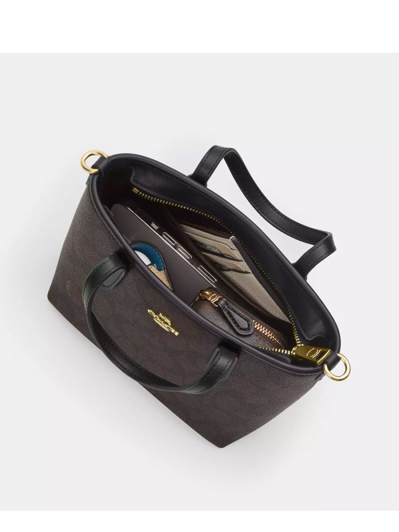 COACH City Mini Tote Bag In Sketch Signature Canvas - Image 2