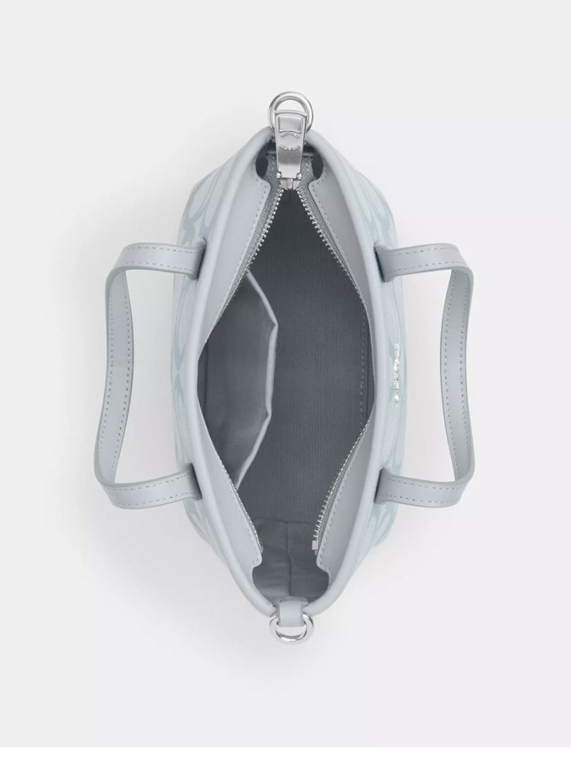 COACH City Mini Tote Bag In Sketch Signature Canvas - Image 3