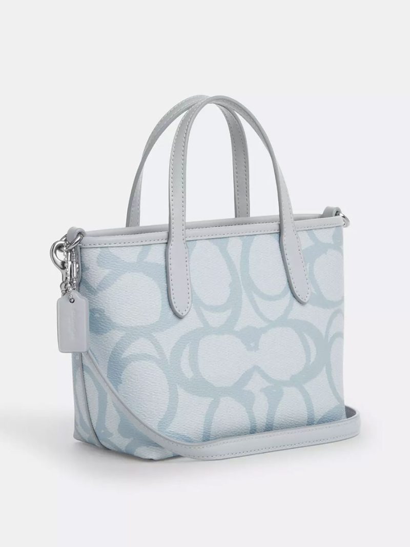 COACH City Mini Tote Bag In Sketch Signature Canvas - Image 4