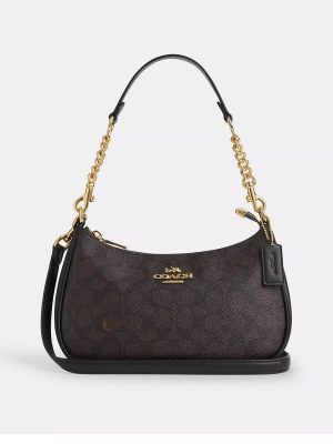 COACH Teri Shoulder Bag In Signature Canvas