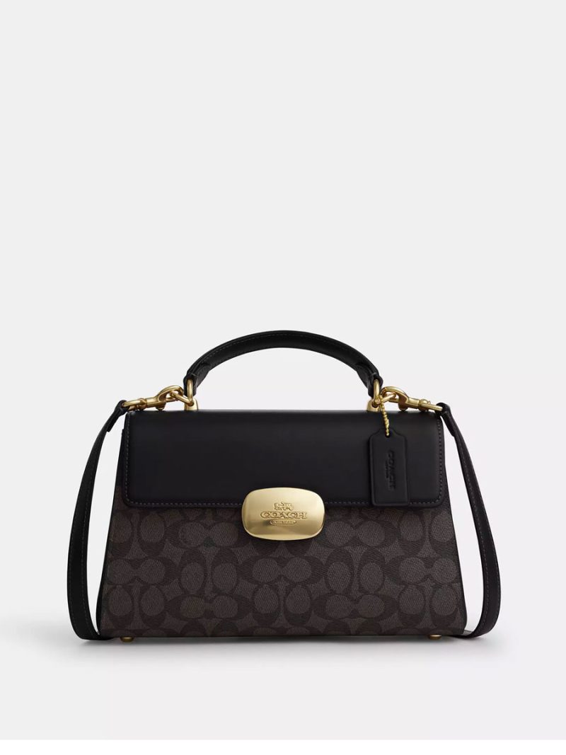 COACH Eliza Top Handle Bag In Signature Canvas