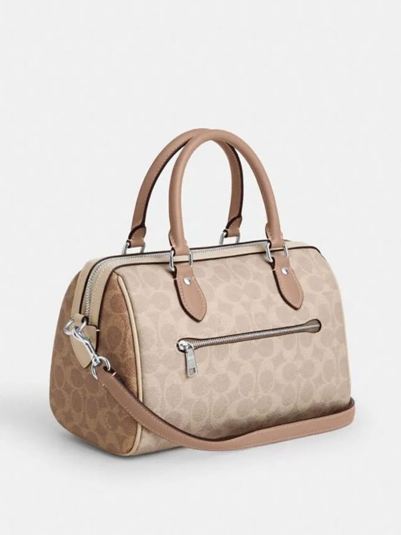 COACH Rowan Satchel Bag In Blocked Signature Canvas - Image 3