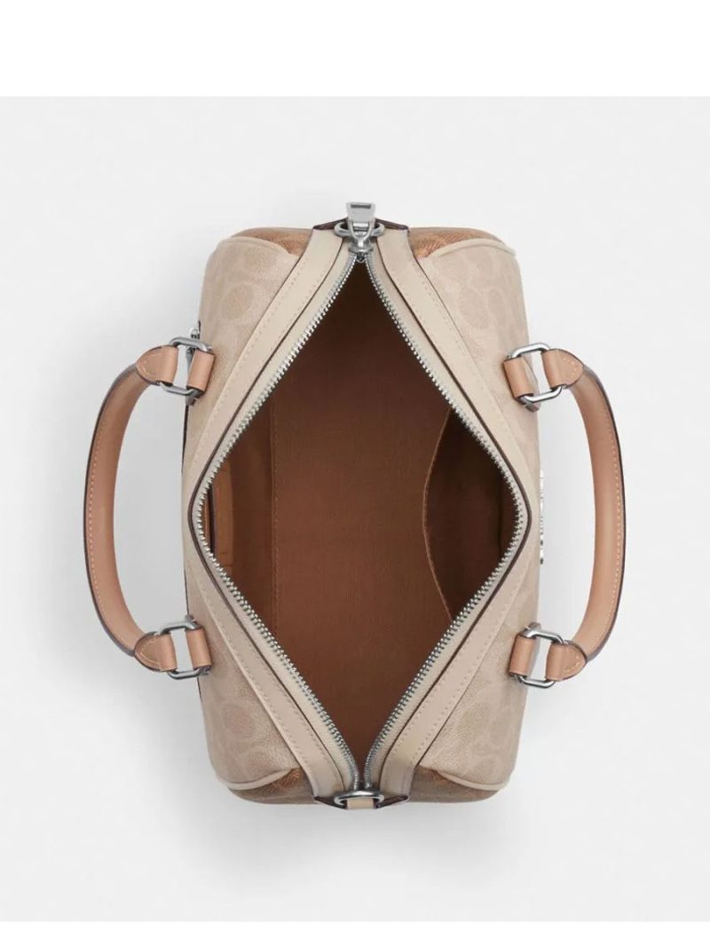 COACH Rowan Satchel Bag In Blocked Signature Canvas - Image 2