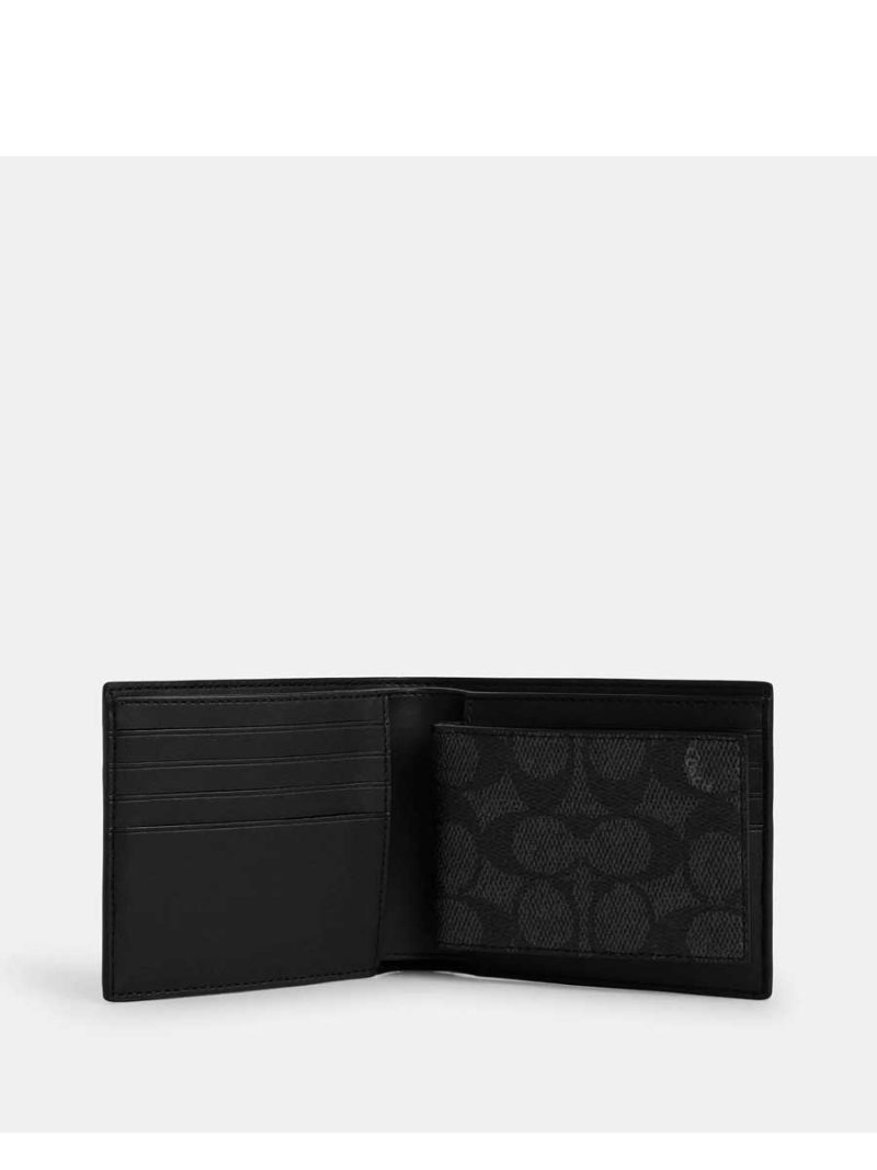 COACH 3 In 1 Wallet In Signature Canvas With Varsity Stripe - Image 2