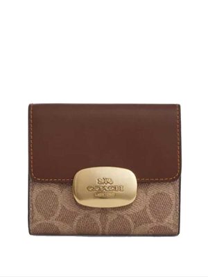 COACH Eliza Small Wallet In Signature Canvas