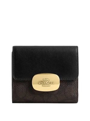 COACH Eliza Small Wallet In Signature Canvas