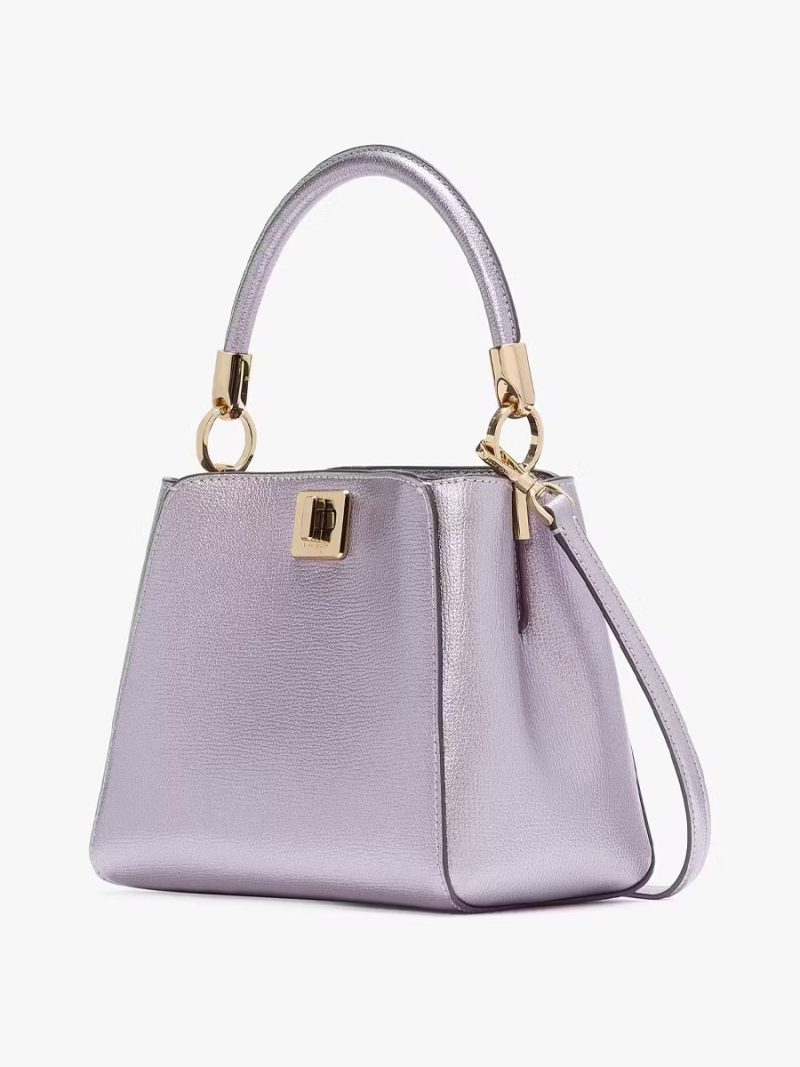 KATE SPADE Phoebe Metallic Small Top Handle Satchel - Image 3