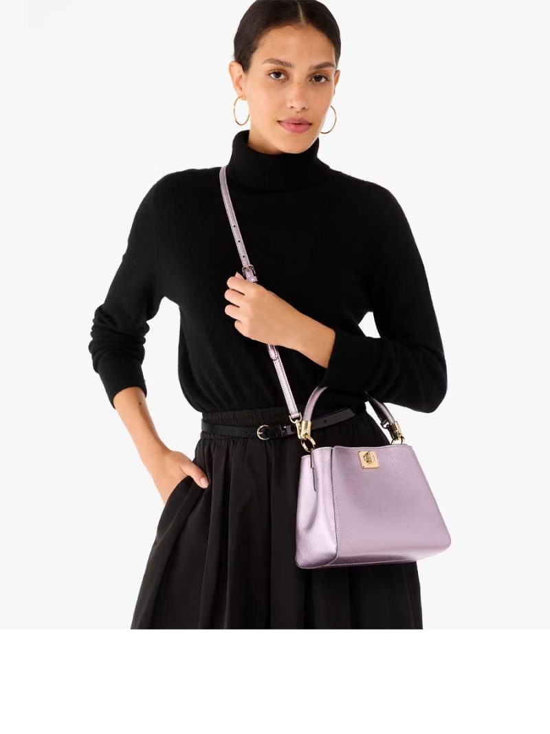 KATE SPADE Phoebe Metallic Small Top Handle Satchel - Image 5