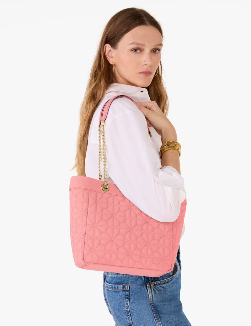 KATE SPADE Spade Flower Quilted Fabric Medium Tote - Image 5