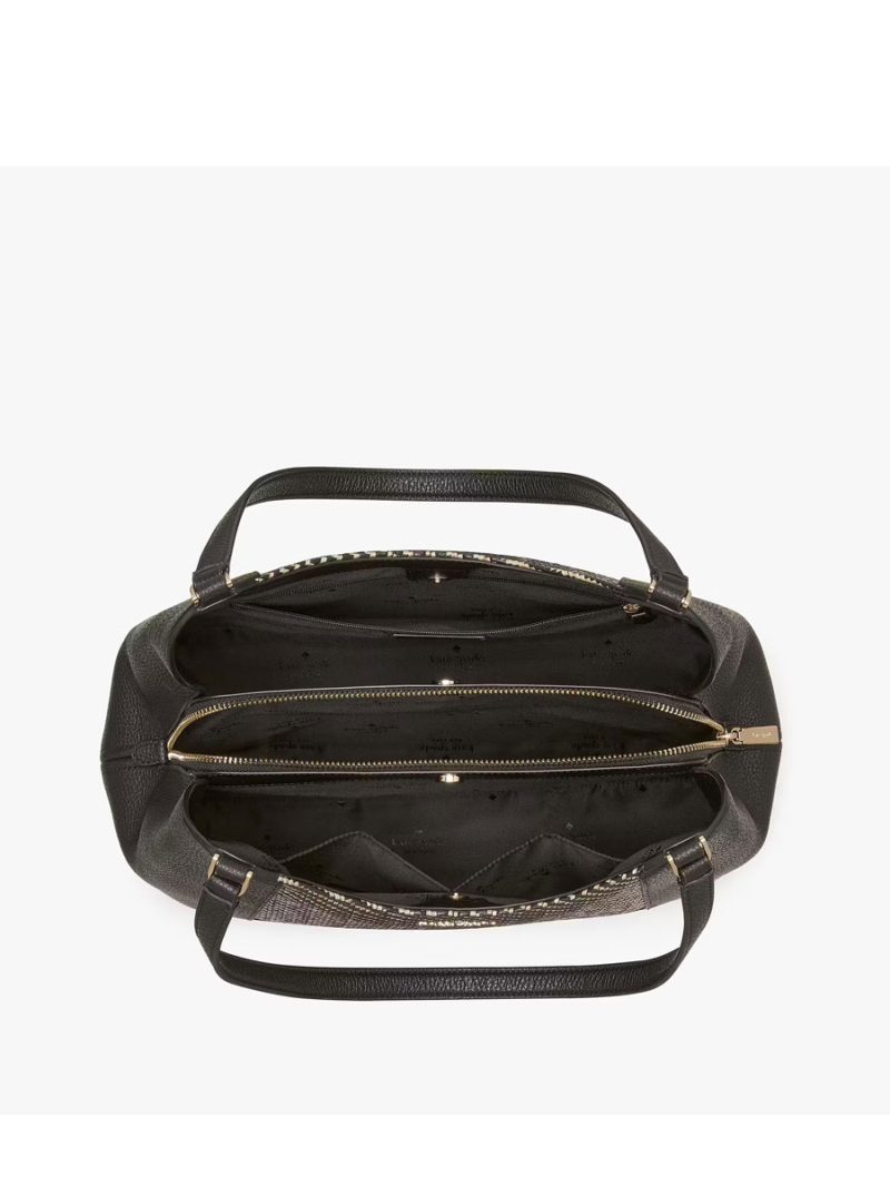KATE SPADE Lena Straw Triple Compartment Shoulder Bag - Image 2