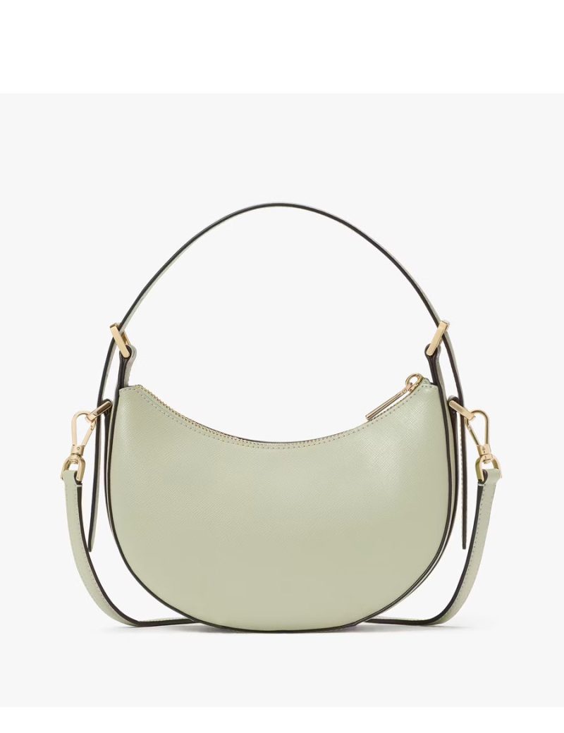 KATE SPADE Madison Floral Applique Crescent Shoulder Bag - Image 4