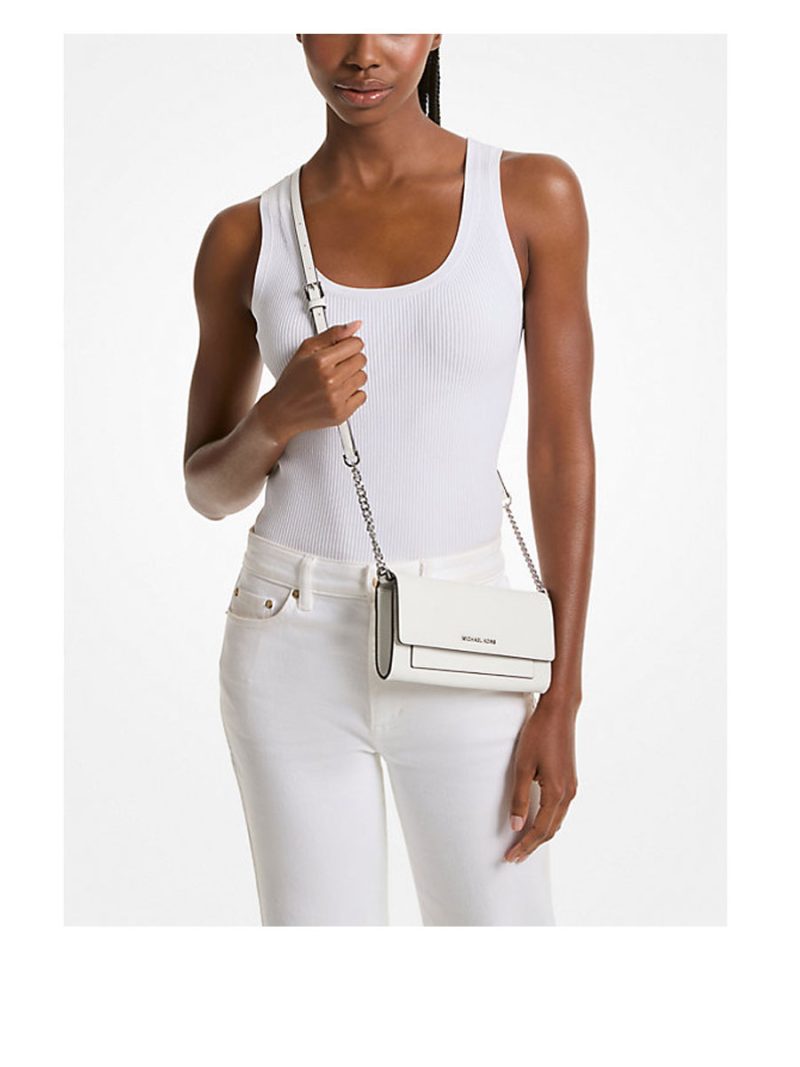 MICHAEL Michael Kors Jet Set Medium Saffiano Leather 2-in-1 Convertible Crossbody Bag - Image 5