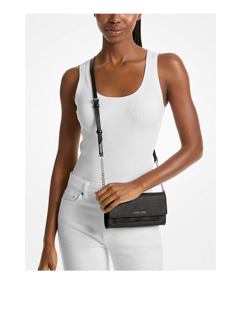 MICHAEL Michael Kors Jet Set Medium Saffiano Leather 2-in-1 Convertible Crossbody Bag - Image 5