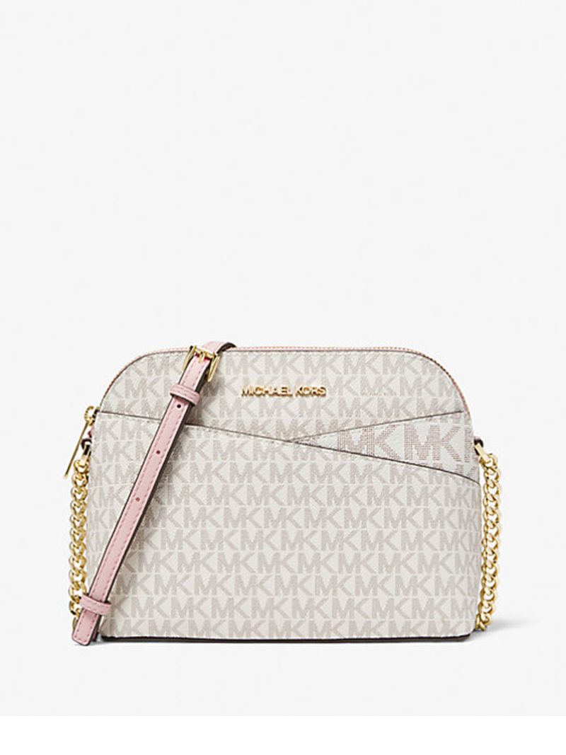 MICHAEL Michael Kors Jet Set Travel Medium Logo Dome Crossbody Bag (AS IS)
