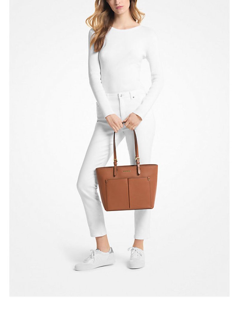 MICHAEL Michael Kors Jet Set Medium Pocket Tote Bag - Image 3