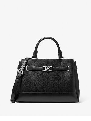 MICHAEL Michael Kors Reed Small Pebbled Leather Satchel