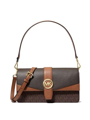 MICHAEL KORS Greenwich Medium Signature Logo Convertible Crossbody Bag
