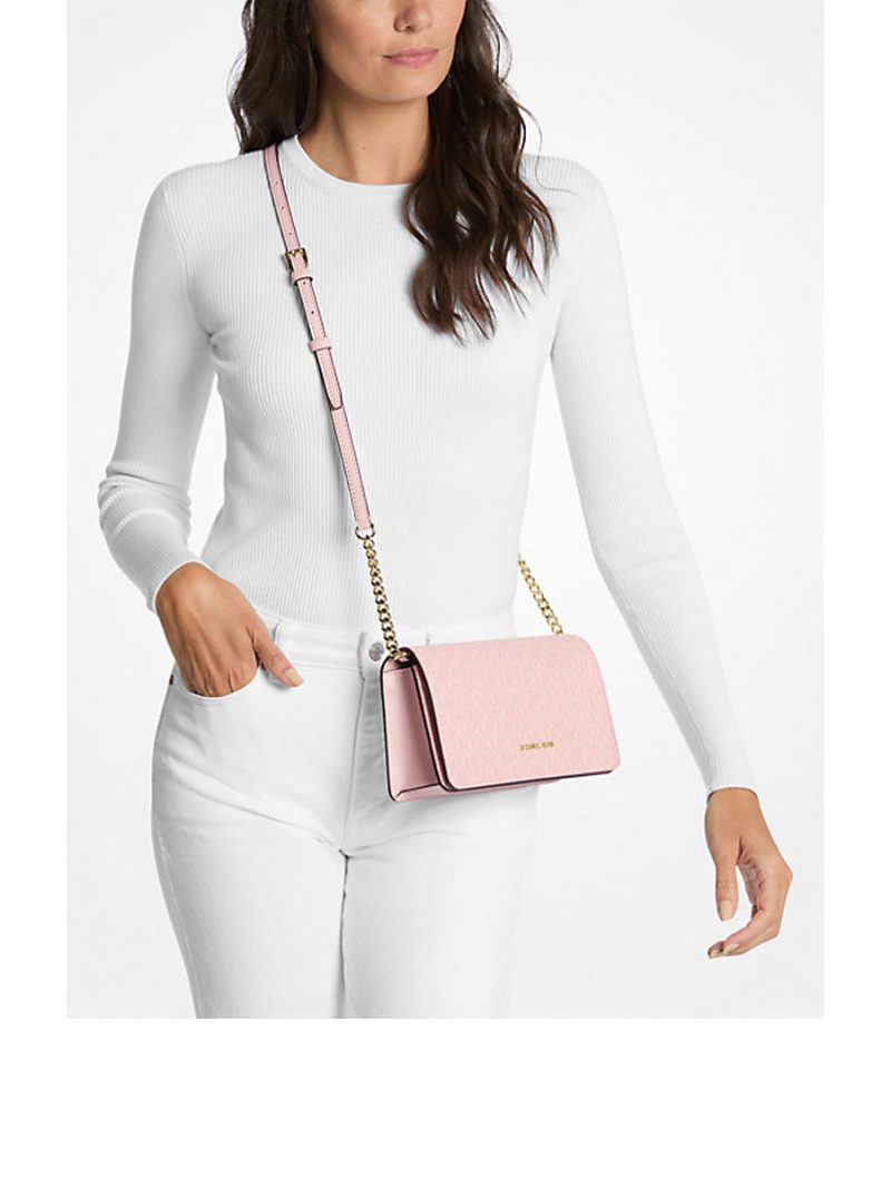 MICHAEL Michael Kors Jet Set Medium Signature Logo Crossbody Bag - Image 3