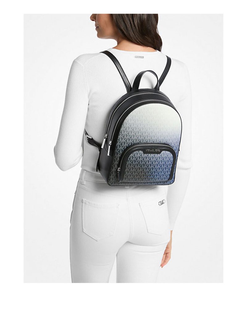 MICHAEL Michael Kors Jaycee Medium Ombré Signature Logo Backpack - Image 3