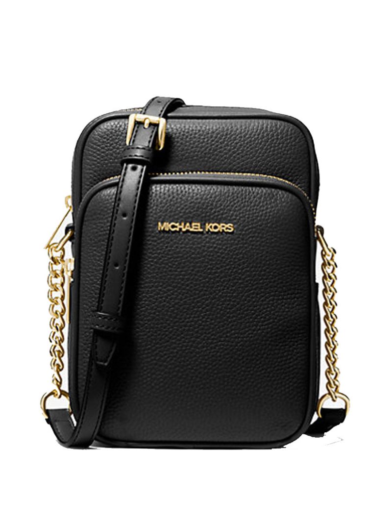 MICHAEL Michael Kors Jet Set Travel Medium Pebbled Leather Crossbody Bag