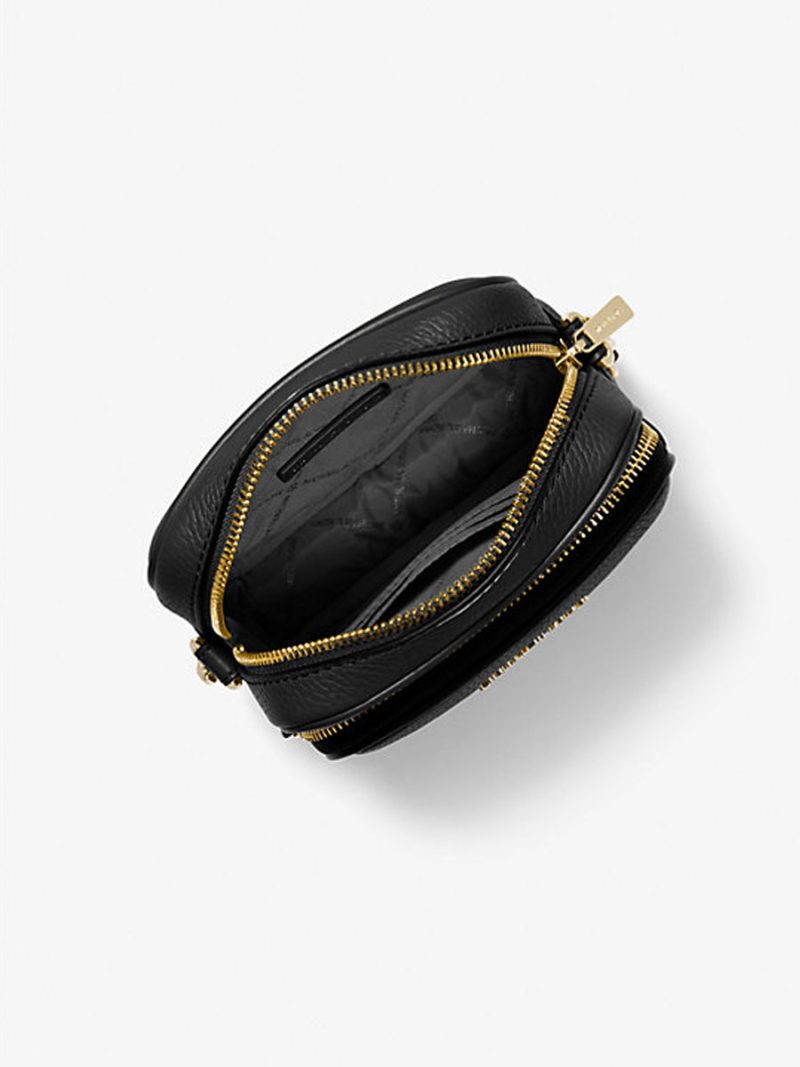 MICHAEL Michael Kors Jet Set Travel Medium Pebbled Leather Crossbody Bag - Image 2