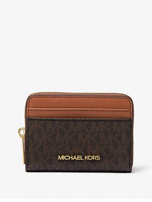MICHAEL Michael Kors Jet Set Travel Medium Logo Zip-Around Card Case