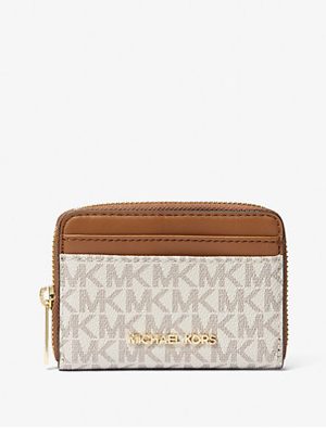 MICHAEL Michael Kors Jet Set Travel Medium Logo Zip-Around Card Case