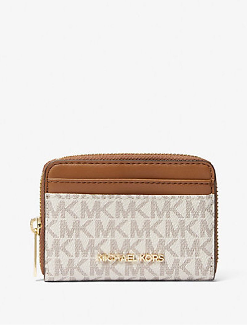 MICHAEL Michael Kors Jet Set Travel Medium Logo Zip-Around Card Case