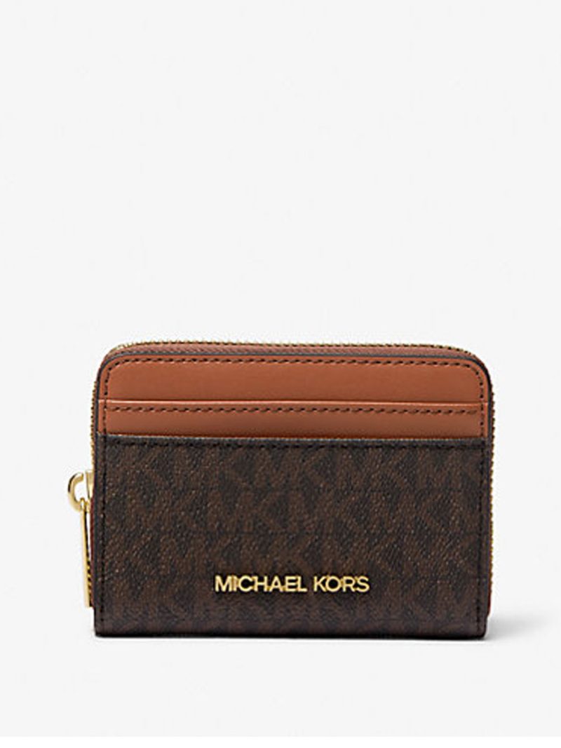 MICHAEL Michael Kors Jet Set Travel Medium Logo Zip-Around Card Case