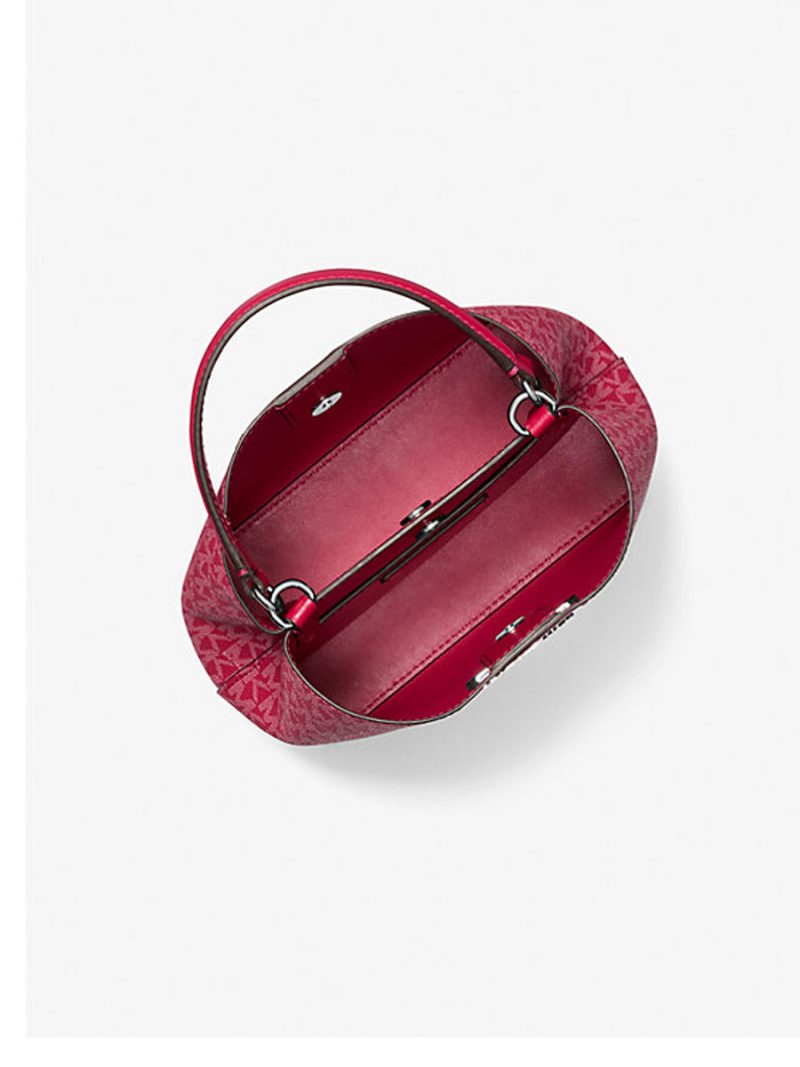 MICHAEL Michael Kors Pratt Small Signature Logo Convertible Shoulder Bag - Image 2