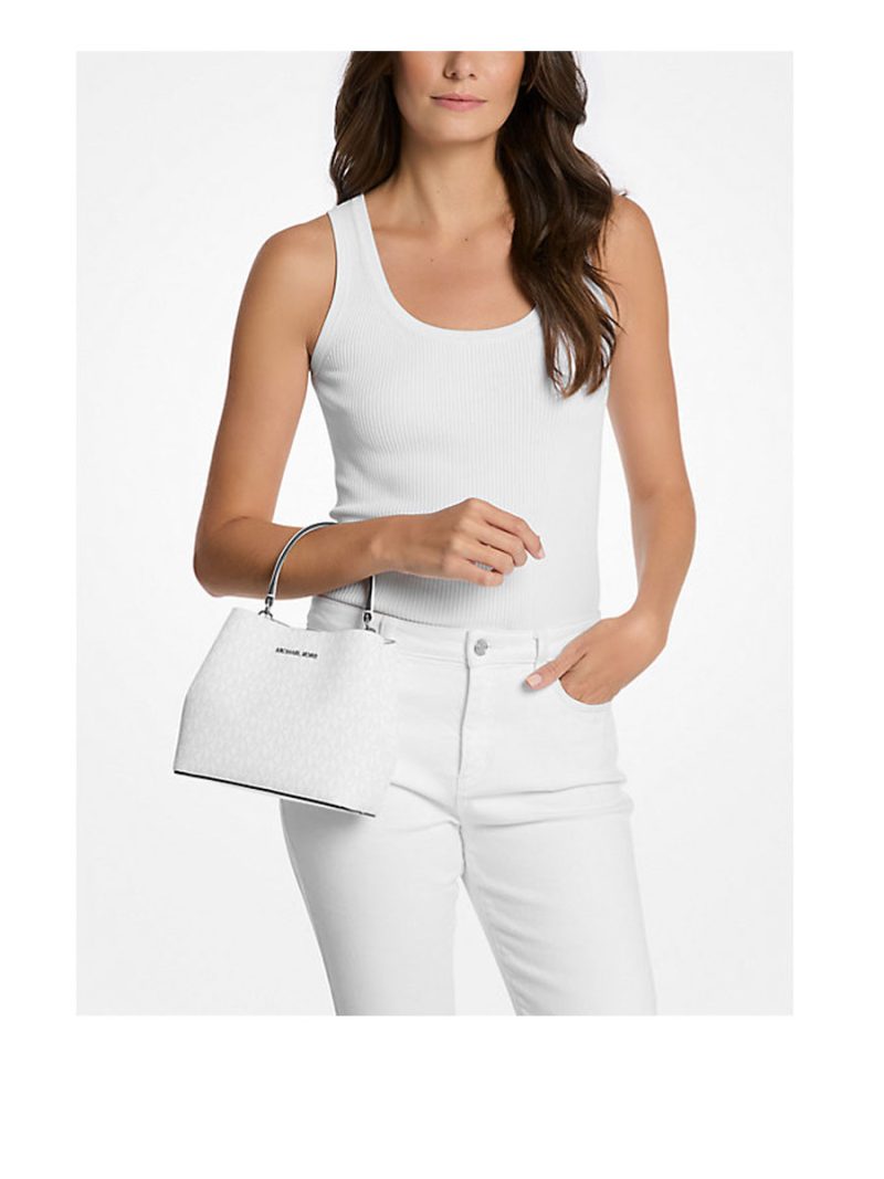 MICHAEL Michael Kors Pratt Small Signature Logo Convertible Shoulder Bag - Image 3