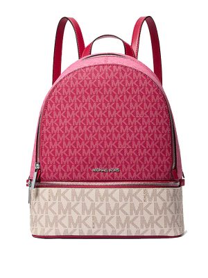 MICHAEL Michael Kors Rhea Medium Color-Block Signature Logo Backpack