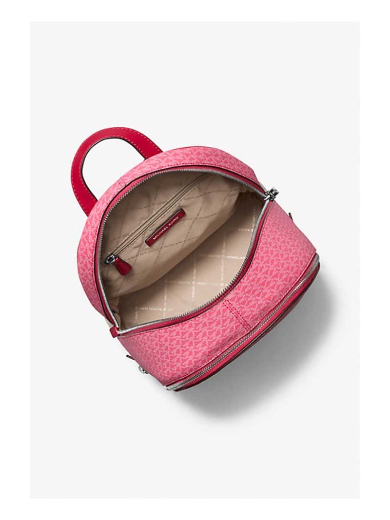 MICHAEL Michael Kors Rhea Medium Color-Block Signature Logo Backpack - Image 2