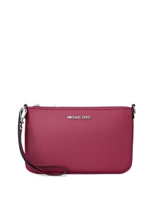 MICHAEL Michael Kors Jet Set Small Pebbled Leather Convertible Wristlet